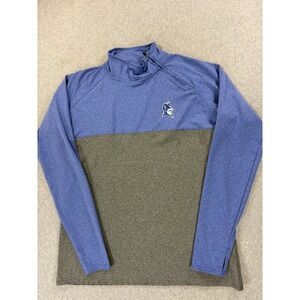 Duke Blue Devils Screened Logo Campus Neck Zip Campus Pullover (Women's XL) Blue